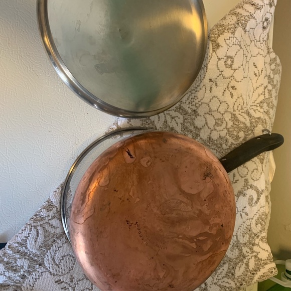 Vintage Revere Ware copper clad stainless 2 quart saucepan hang ring - Picture 4 of 4